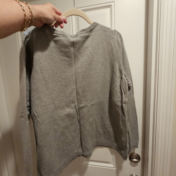 Talbots Gray and Blue Women's Shirt with Mountain Design 3X - Picture 5 of 7